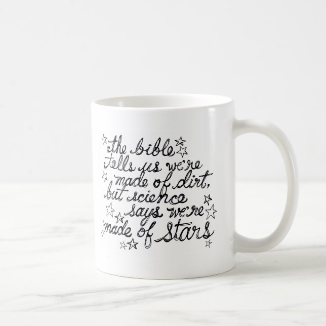 Bibeln berättar oss att vi göras av smuts… kaffemugg (Höger)