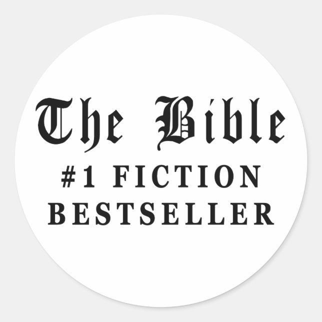 Bibeln Bestseller Runt Klistermärke (Framsida)