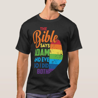 Bibeln säger Adam och Kväll, så jag gjorde både T Shirt