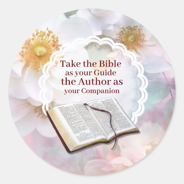 Bibeln vår guide Bok Runt Klistermärke (Framsida)