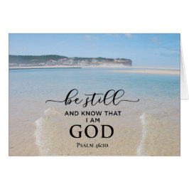 Bibeln, var stilla och vet att jag är Guds kort