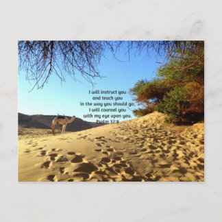 Bibeln Verses inspirera citationsteckenPsalm32:8 Vykort