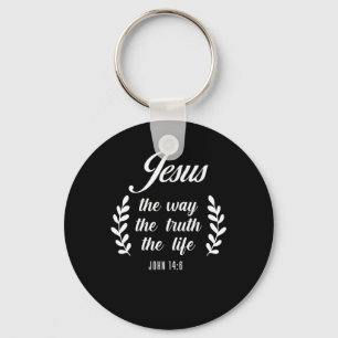 Bibeln vid Jesus hur sanningen om livet är Nyckelring