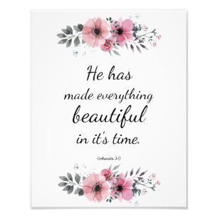 Bibelns bibelcitat för vackert, vackert skript fototryck