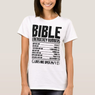 Bibelnummer Akut Heliga Hotline T Shirt