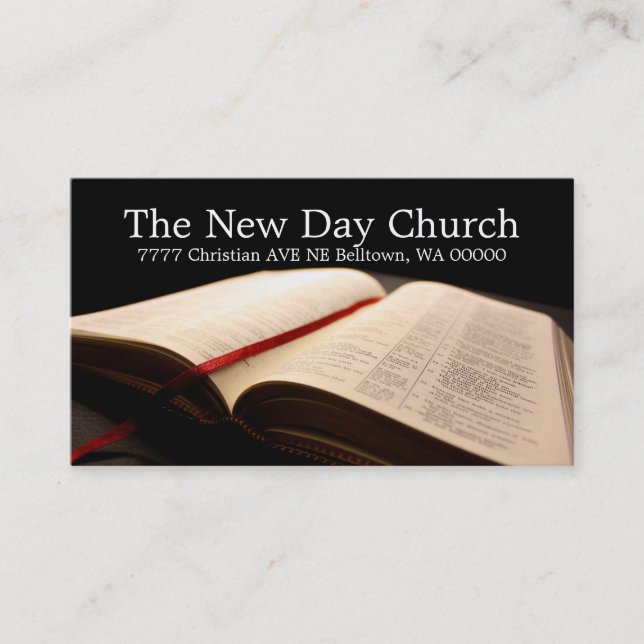 Bibelreligionen Kristendom Pastor Christianity Visitkort (Framsida)