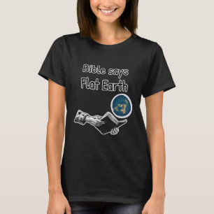 Bibelsar platt jord, plana jordar t shirt