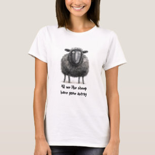 Bibelskript Får Borta strupe T Shirt