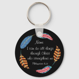 Bibelskript Filippinerna 4:13 Kristi styrka Nyckelring