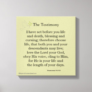 Bibelskriptinspiration Canvastryck