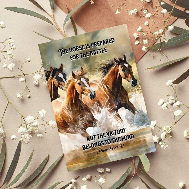 Bibelskriptordspråk 21:31 kort (Skapare uppladdad)