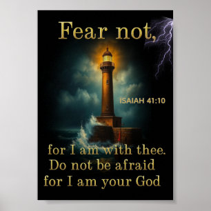 Bibelspråk ISAIAH 41:10 Poster