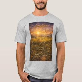 Bibelspråk Jeremia 29:11 Kristet herr-T-shirt T Shirt
