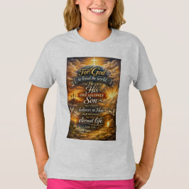 Bibelspråk Johannes 3:16 Flicktröja T Shirt