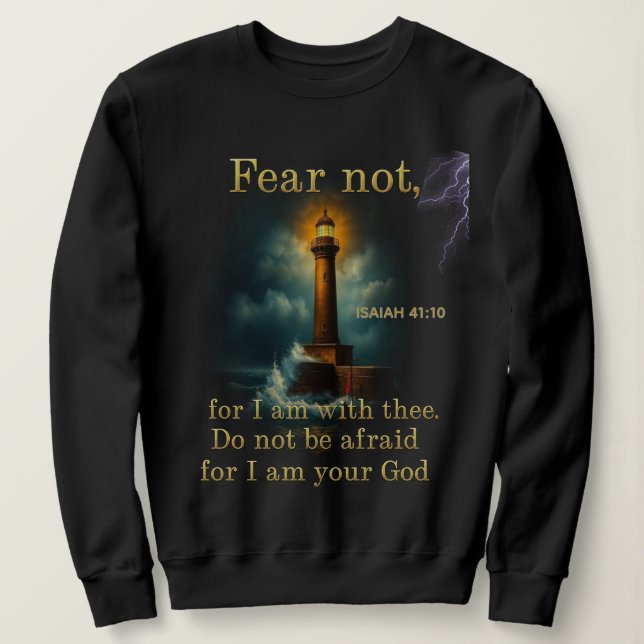 Bibelspråk ur Jesaja 41:10 T Shirt (Design framsida)