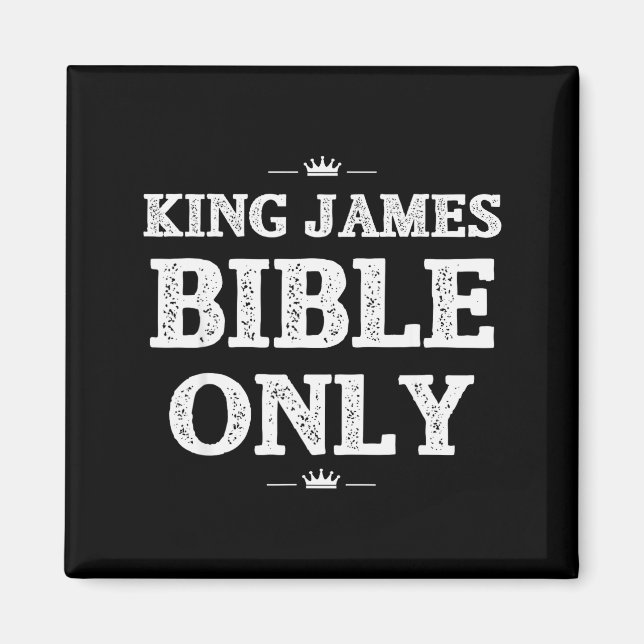 Bibelspråk verser King James Bibel Kristna  Magnet (Framsidan)