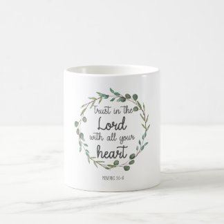 Bibelspråkskopp Lita på Herren Kaffemugg