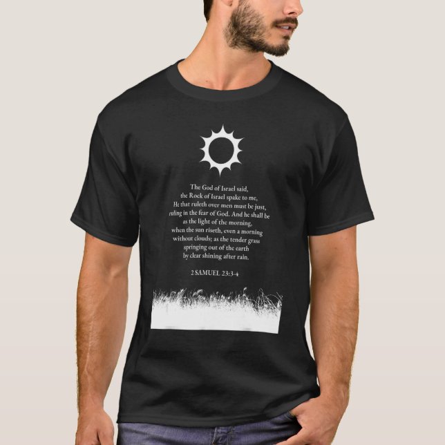 bibelstudie 2 samuel 23 3 4 t shirt (Framsida)