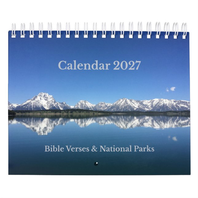 Bibelsvers Nationalparker Kalender 2027 (Omslag)