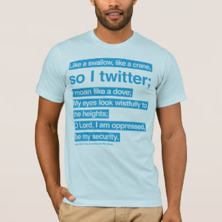bibeltwitter (blått) t shirt