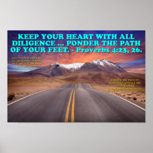 Bibelverb 4:23, 26. poster