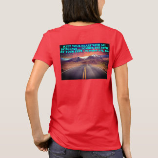 Bibelverb från Proverbs 4:23, 26. T Shirt