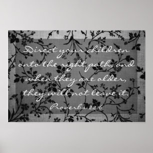 Bibelverbs 22:6 poster