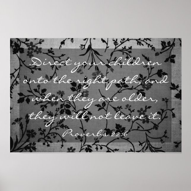 Bibelverbs 22:6 poster (Framsidan)