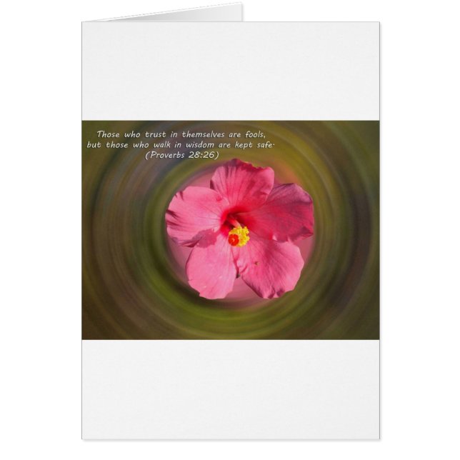 Bibelverbs 28:26 hälsningskort (Framsidan)