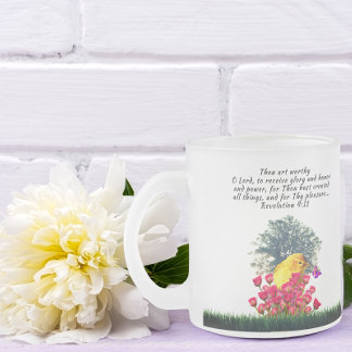 Bibelverd mugg med naturkonst frostad mugg