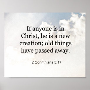Bibelvern, 2 korintianer 5:17 poster