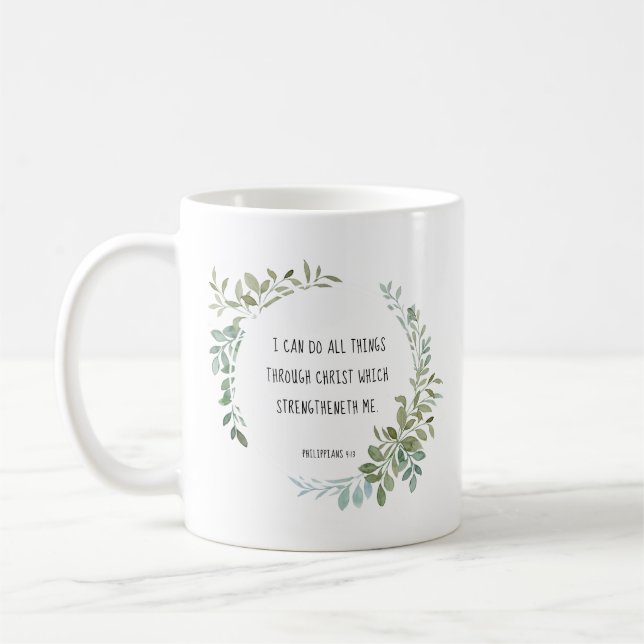 Bibelvern, filippinare 4:13 kaffemugg (Vänster)