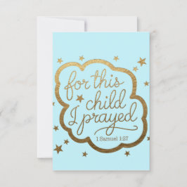 Bibelvern från 1 Samuel 1:27 Inbjudningar