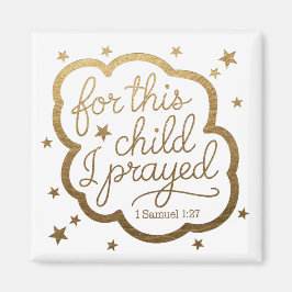 Bibelvern från 1 Samuel 1:27 Magnet