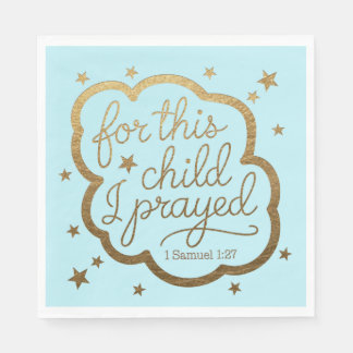 Bibelvern från 1 Samuel 1:27 Pappersservett