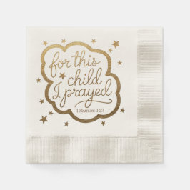 Bibelvern från 1 Samuel 1:27 Pappersservett