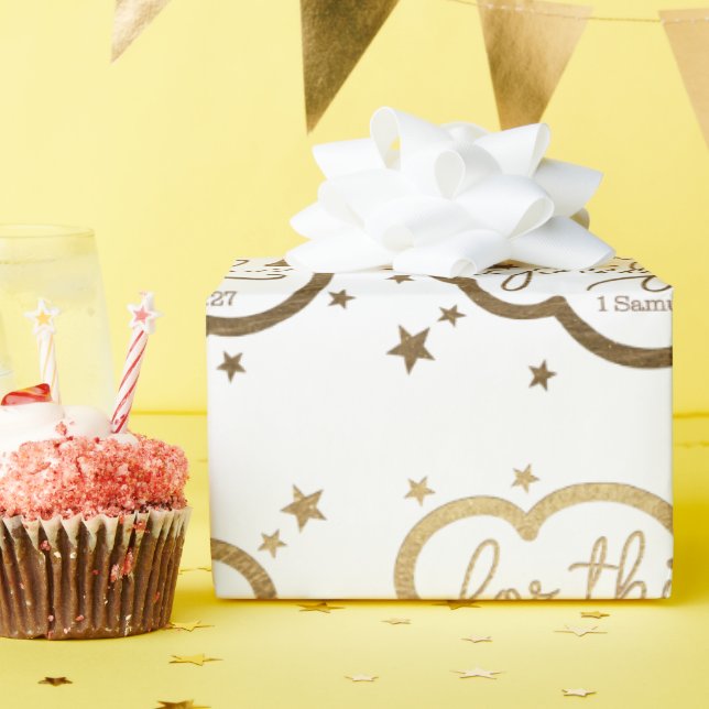 Bibelvern från 1 Samuel 1:27 Presentpapper (Födelsedagsfest)
