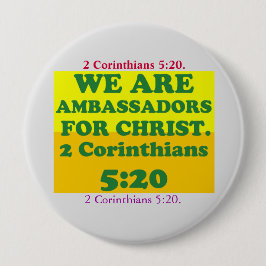 Bibelvern från 2 Corinthians 5:20. Knapp