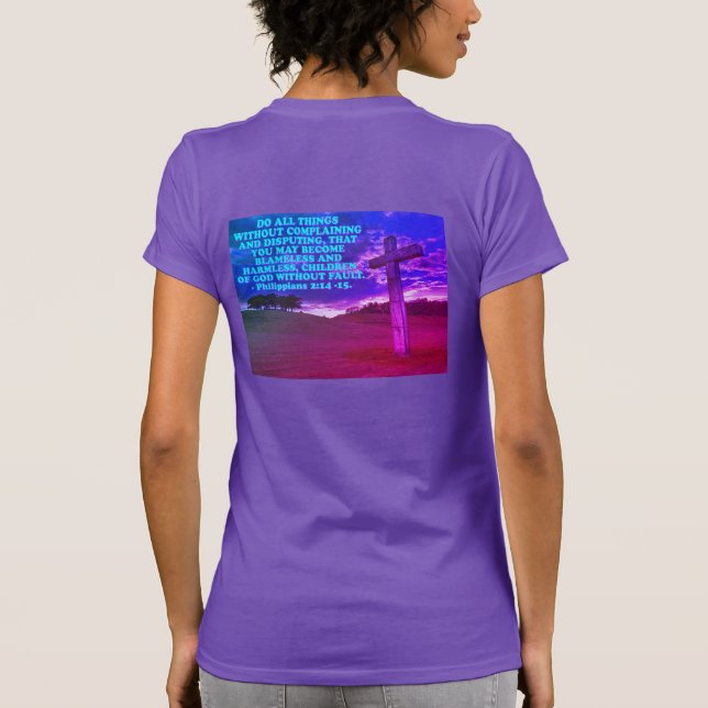 Bibelvern från Filippinerna 2:14-15. T Shirt (Baksida)