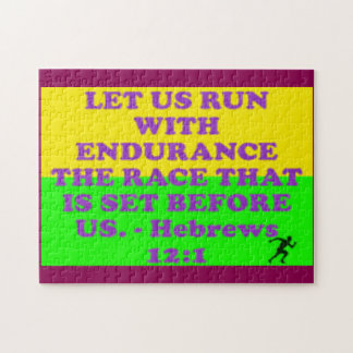 Bibelvern från hebreiska 12:1. pussel