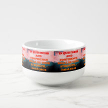 Bibelvern från Isaiah 30:15.