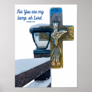 Bibelvern "min lampa, åk Herren kor, Samuel" Poster
