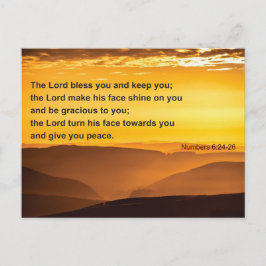 Bibelvern - välsignelse: Lord Bless You Vykort
