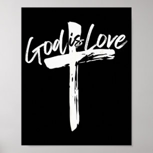 Bibelvers Johannes 4:8 Gud är kärlek Kristet förtr Poster