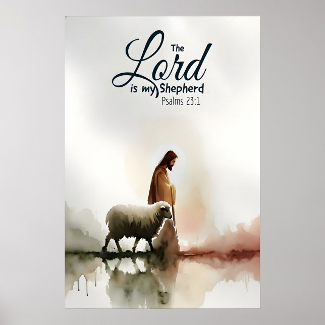 Bibelvers konsttryck, Psalm 231 Kristet Poster (Framsidan)