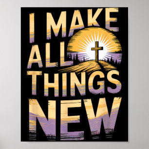 Bibelvers Kristet Tro Kristendom Kyrka Je Poster