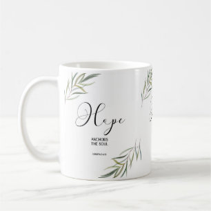 Bibelversa hebreers-löv-skript kaffemugg