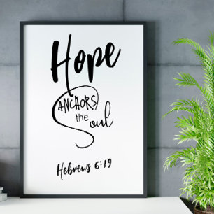 Bibelversa hebreiska Poster