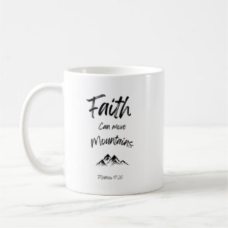 Bibelversa mugg - Faith kan flytta berg