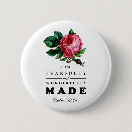 Bibelverse Fearully och Wonderfullt Made Ro Knapp